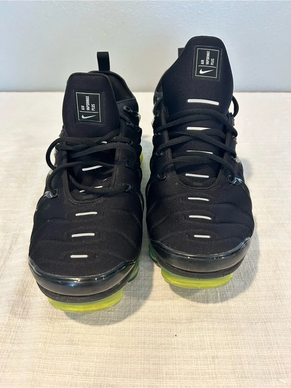 Nike Air VaporMax Plus Black Volt Neon Men's Size 14 924453-015